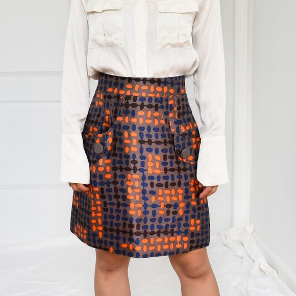 Tibi New York Wool and Silk Blend Skirt - Picture 2 of 3